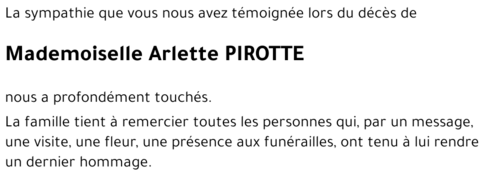 Arlette PIROTTE