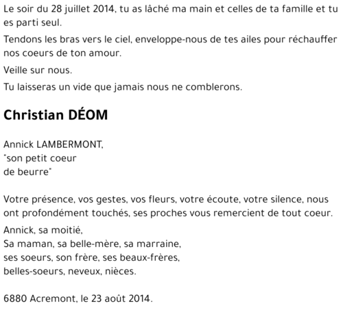 Christian DÉOM