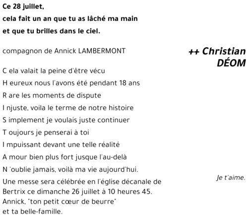 Christian DÉOM
