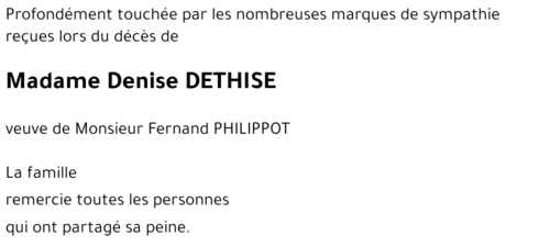 Denise DETHISE