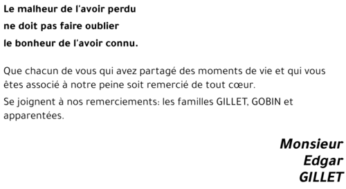 Edgar GILLET