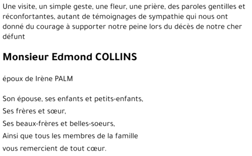 Edmond COLLINS