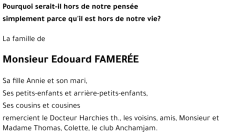 Edouard FAMERÉE