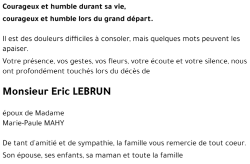 Eric LEBRUN