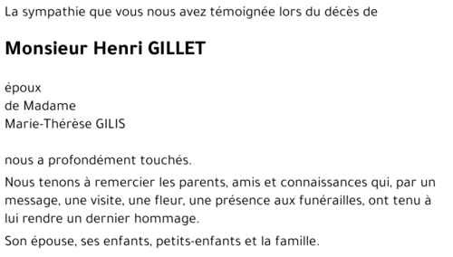 Ernest GILLET