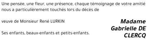 Gabrielle DE CLERCQ
