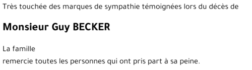 Guy BECKER