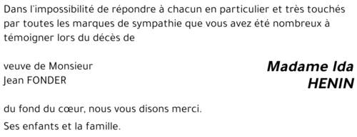Ida HENIN
