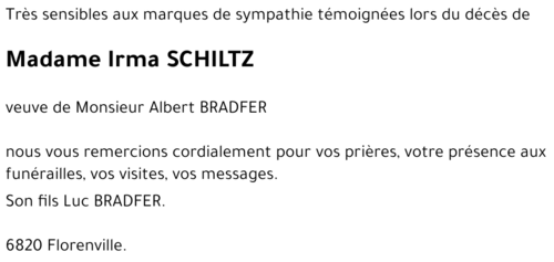 Irma SCHILTZ