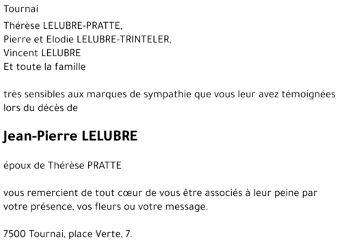 Jean-Pierre LELUBRE