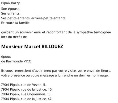Marcel BILLOUEZ