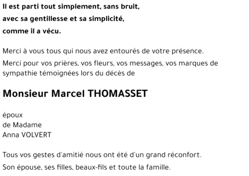 Marcel THOMASSET