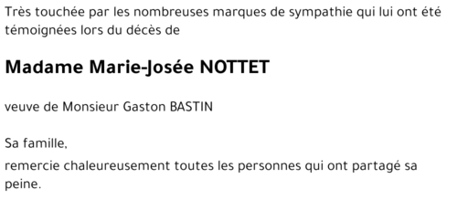 Marie-Josée NOTTET
