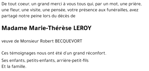 Marie-Thérèse LEROY