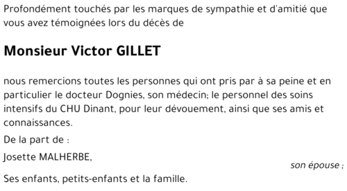 victor GILLET