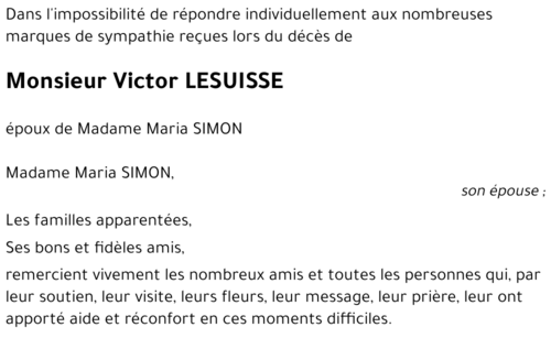 Victor LESUISSE