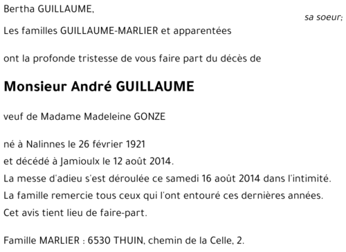 André GUILLAUME