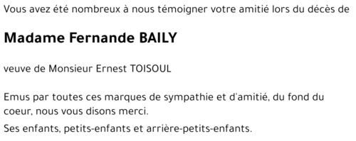 Fernande BAILY