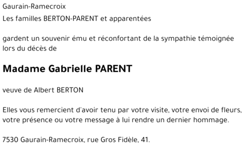 Gabrielle PARENT