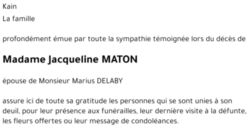 Jacqueline MATON