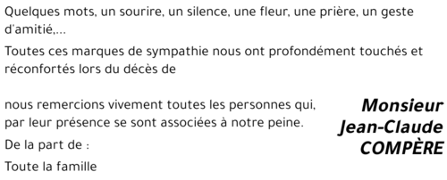 Jean-Claude COMPÈRE