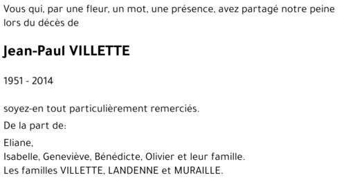 Jean-Paul VILLETTE