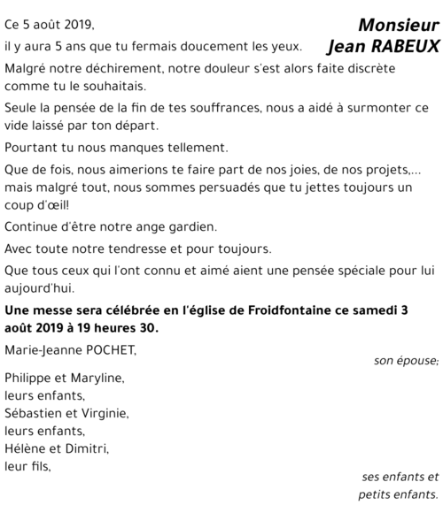 Jean RABEUX