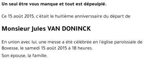 Jules VAN DONINCK