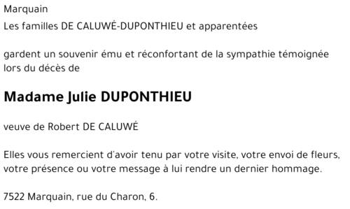 Julie DUPONTHIEU