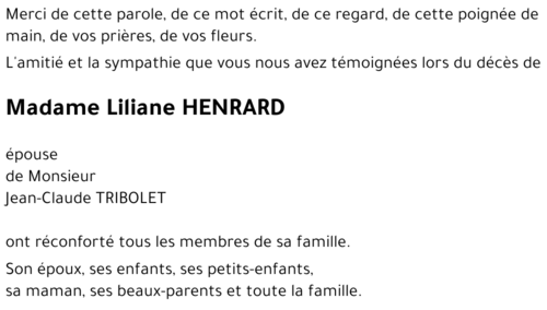 Liliane HENRARD