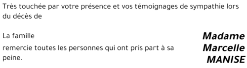 Marcelle MANISE