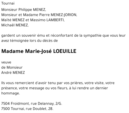 Marie-José LOEUILLE