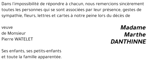 Marthe DANTHINNE