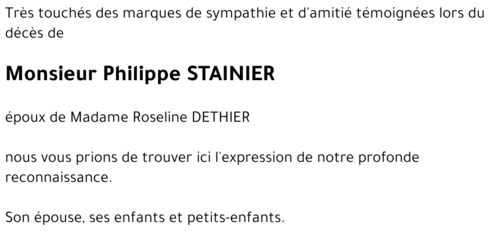 Philippe STAINIER