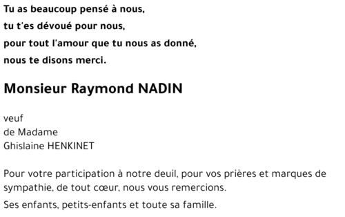 Raymond NADIN