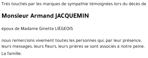 Armand JACQUEMIN