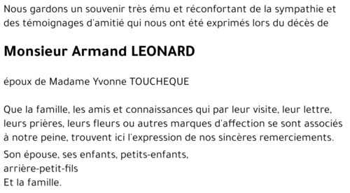 Armand LEONARD