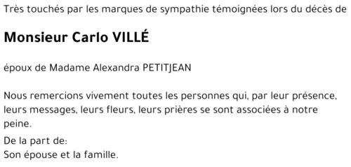 Carlo VILLÉ
