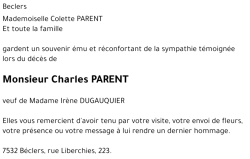 Charles PARENT