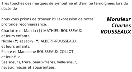 Charles ROUSSEAUX