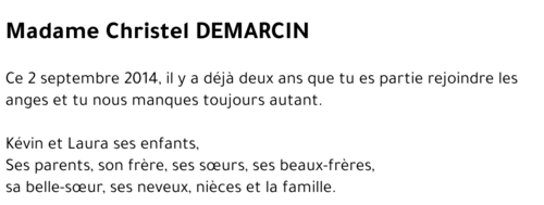 Christel DEMARCIN
