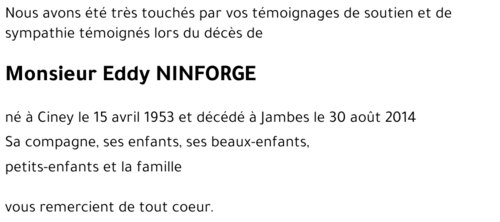 Eddy NINFORGE