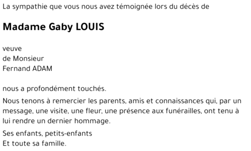 Gaby LOUIS