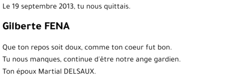 Gilberte FENA