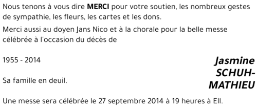 Jasmine SCHUH-MATHIEU