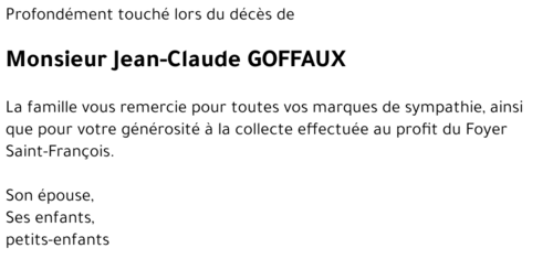 Jean-Claude GOFFAUX