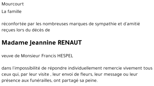 Jeanine RENAUT