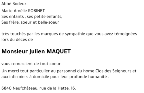 Julien MAQUET