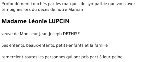 Léonie LUPCIN