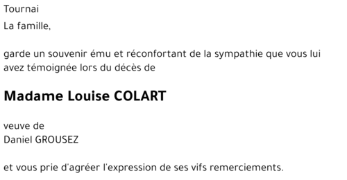 Louise COLART